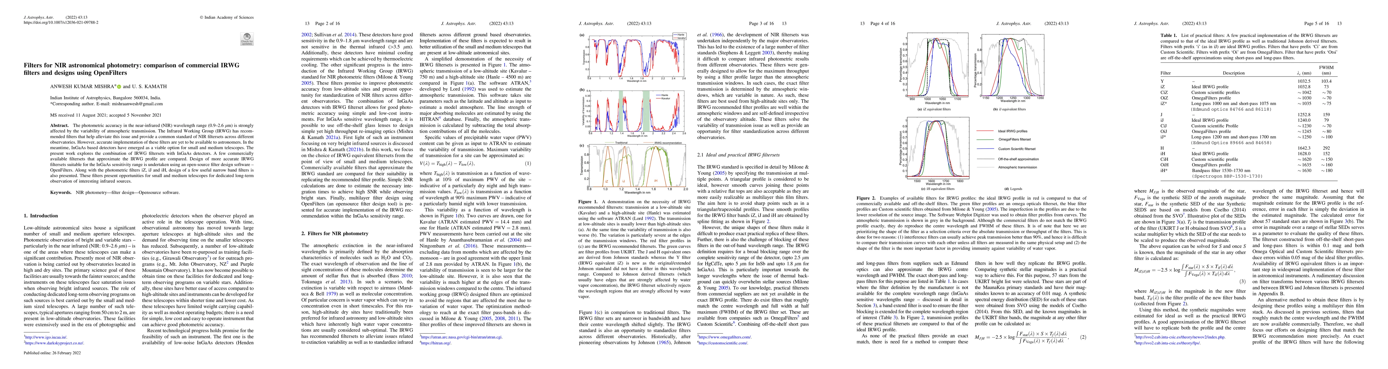 Thumbnail for Filters for NIR astronomical photometry: comparison of commercial IRWG
  filters and designs using OpenFilters