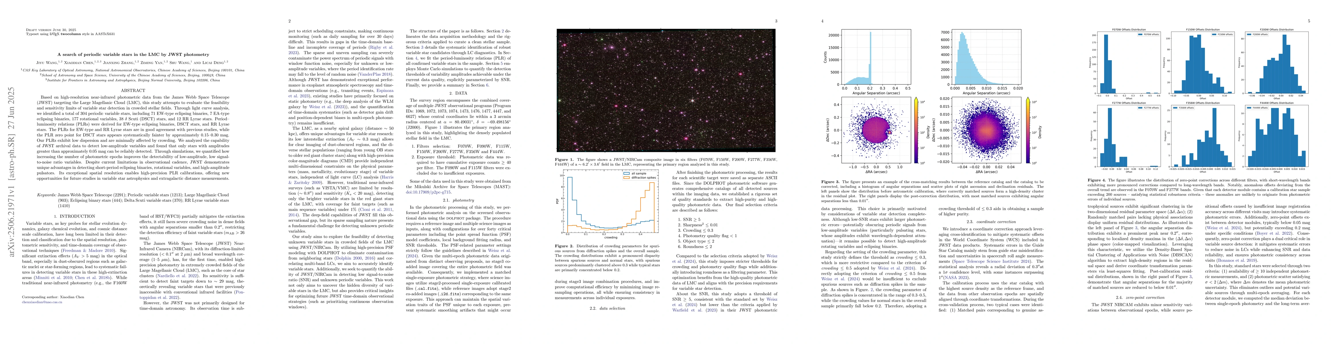 Thumbnail for A search of periodic variable stars in the LMC by JWST photometry
