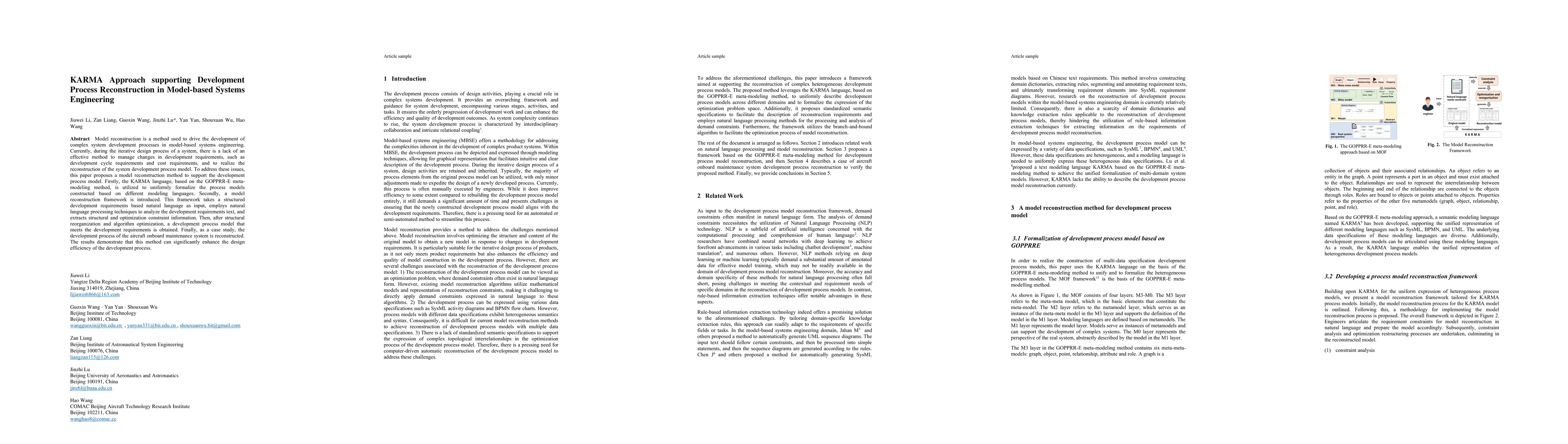 Thumbnail for KARMA Approach supporting Development Process Reconstruction in
  Model-based Systems Engineering