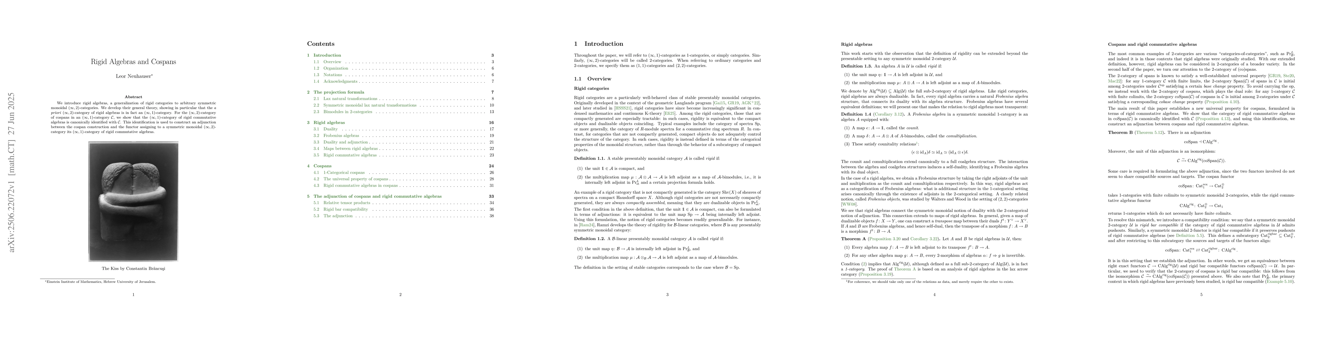 Thumbnail for Rigid Algebras and Cospans