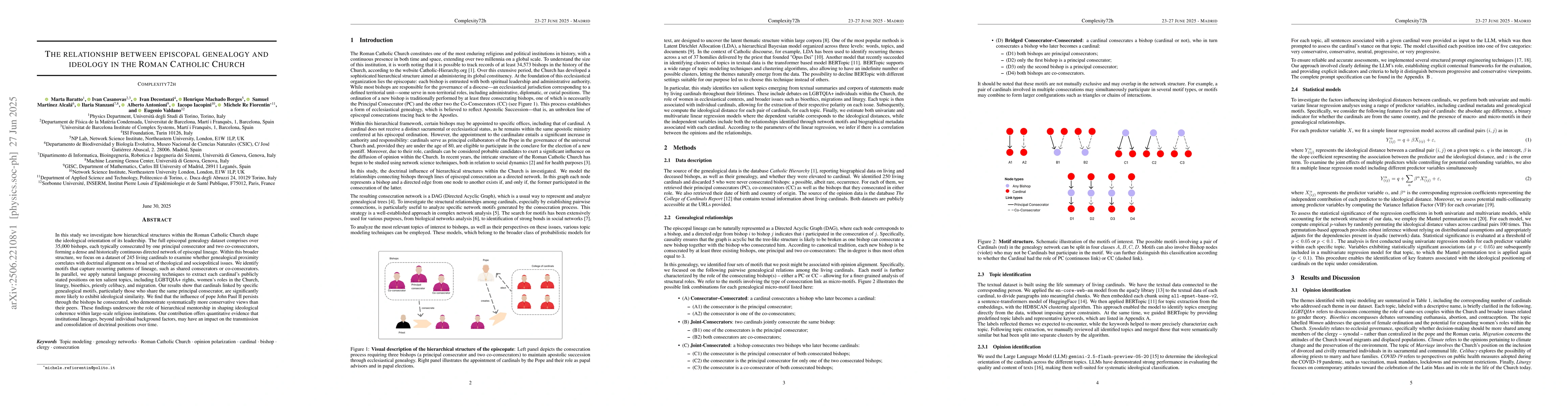 Thumbnail for The relationship between episcopal genealogy and ideology in the Roman
  Catholic Church