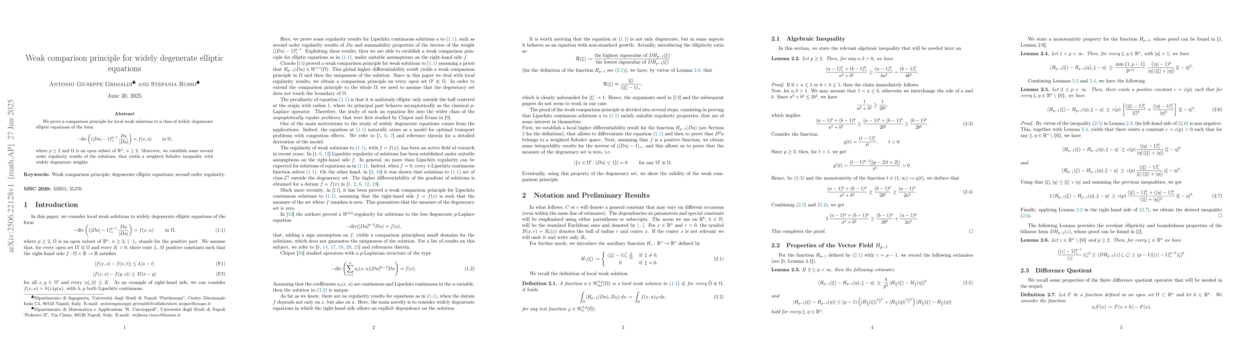 Thumbnail for Weak comparison principle for widely degenerate elliptic equations