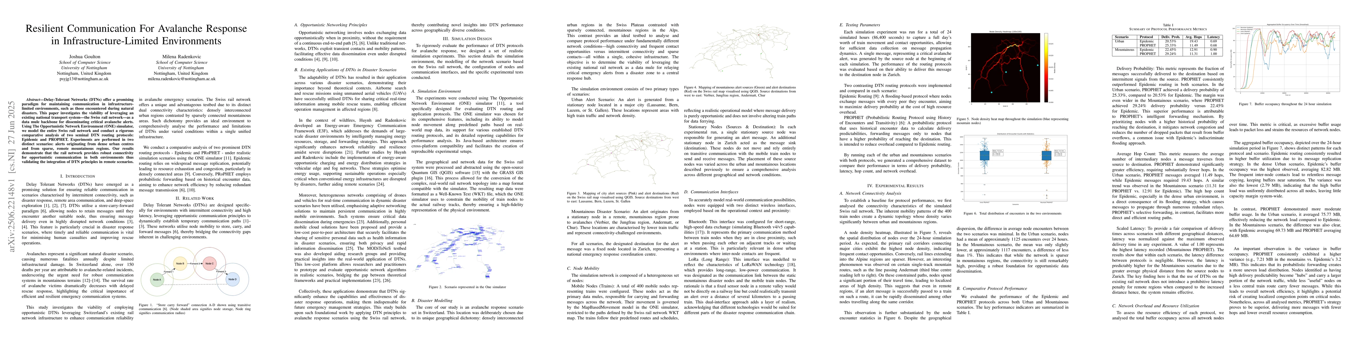 Thumbnail for Resilient Communication For Avalanche Response in Infrastructure-Limited
  Environments