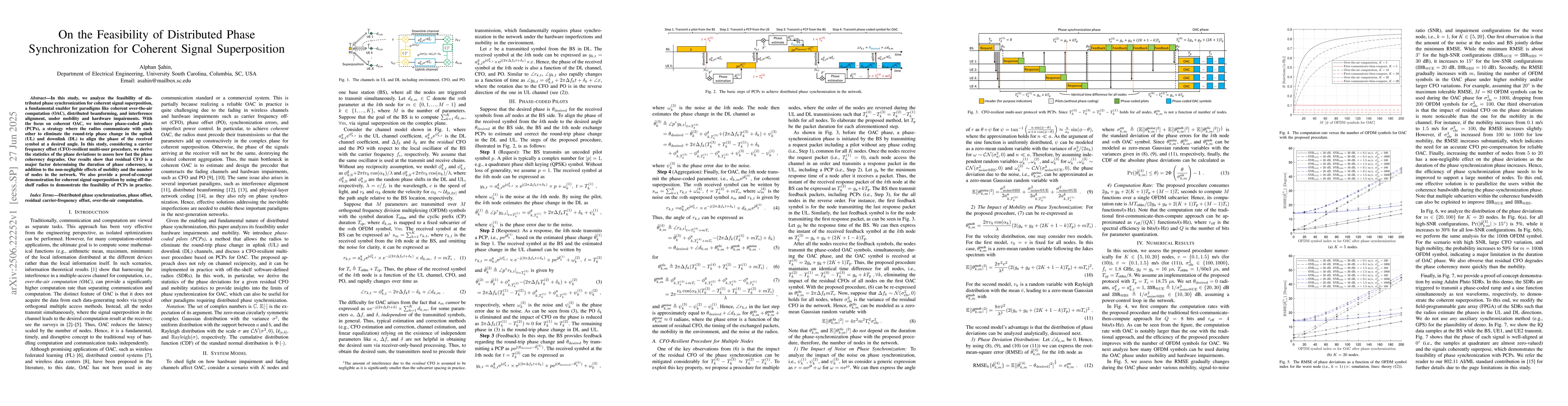Thumbnail for On the Feasibility of Distributed Phase Synchronization for Coherent
  Signal Superposition