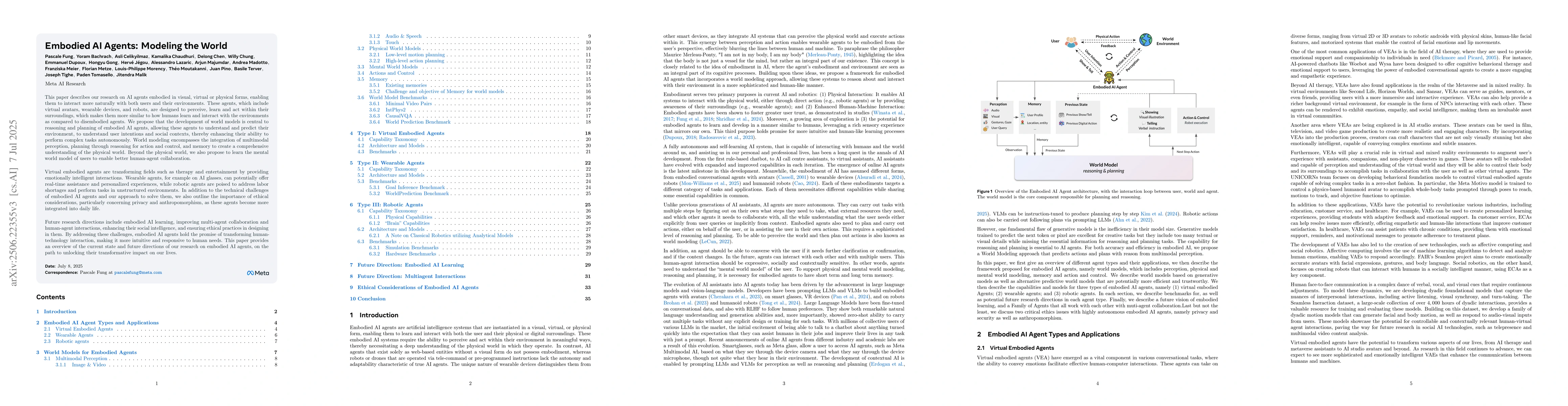 Thumbnail for Embodied AI Agents: Modeling the World