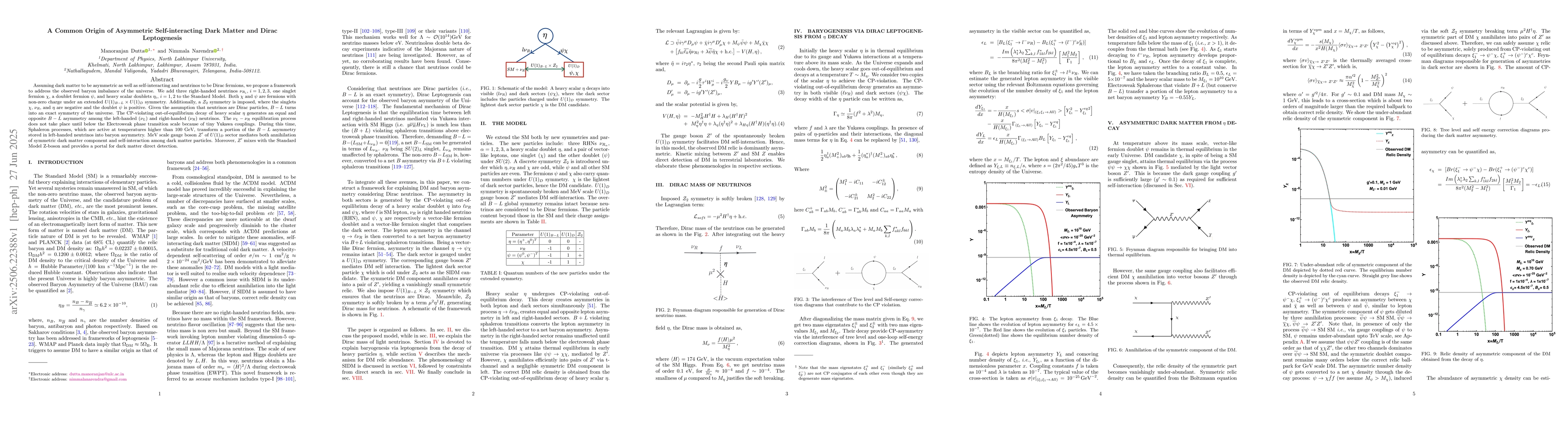Thumbnail for A Common Origin of Asymmetric Self-interacting Dark Matter and Dirac
  Leptogenesis