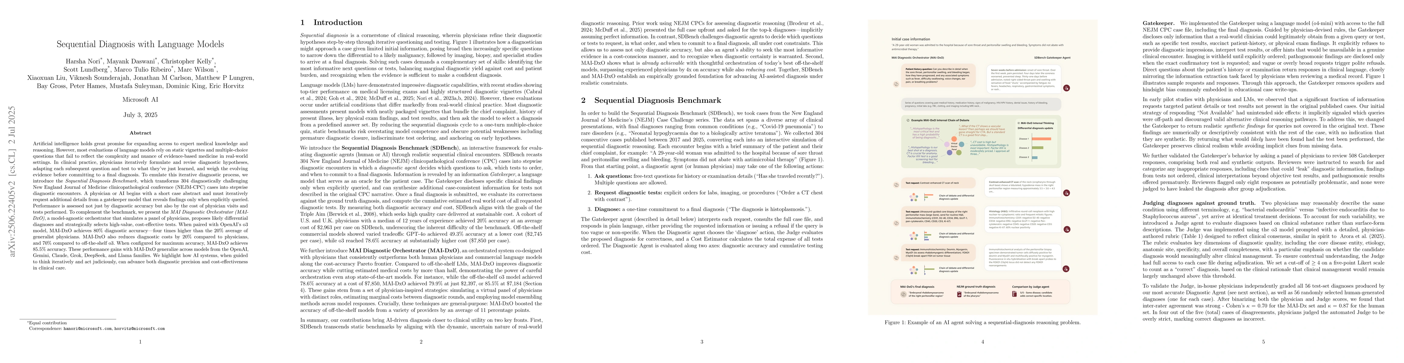 Thumbnail for Sequential Diagnosis with Language Models