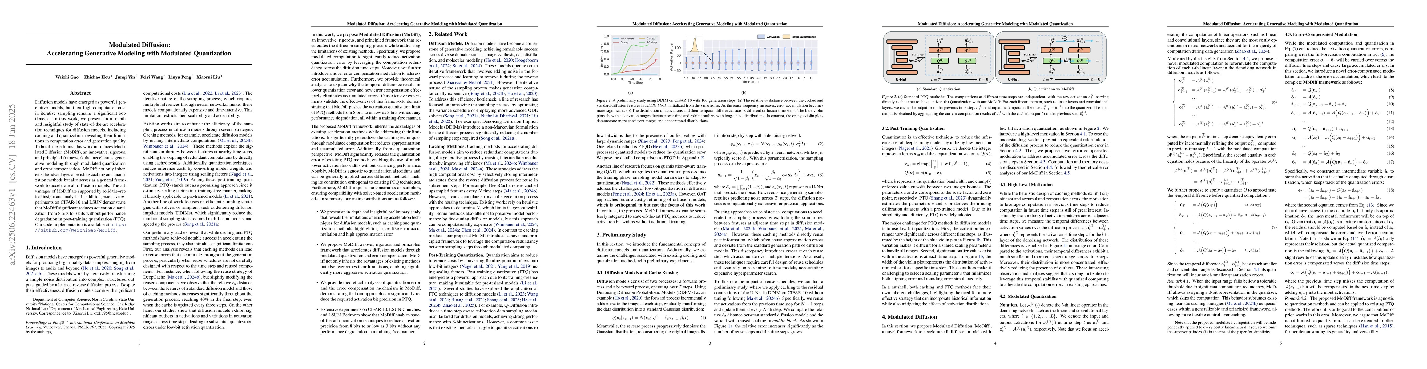 Thumbnail for Modulated Diffusion: Accelerating Generative Modeling with Modulated
  Quantization