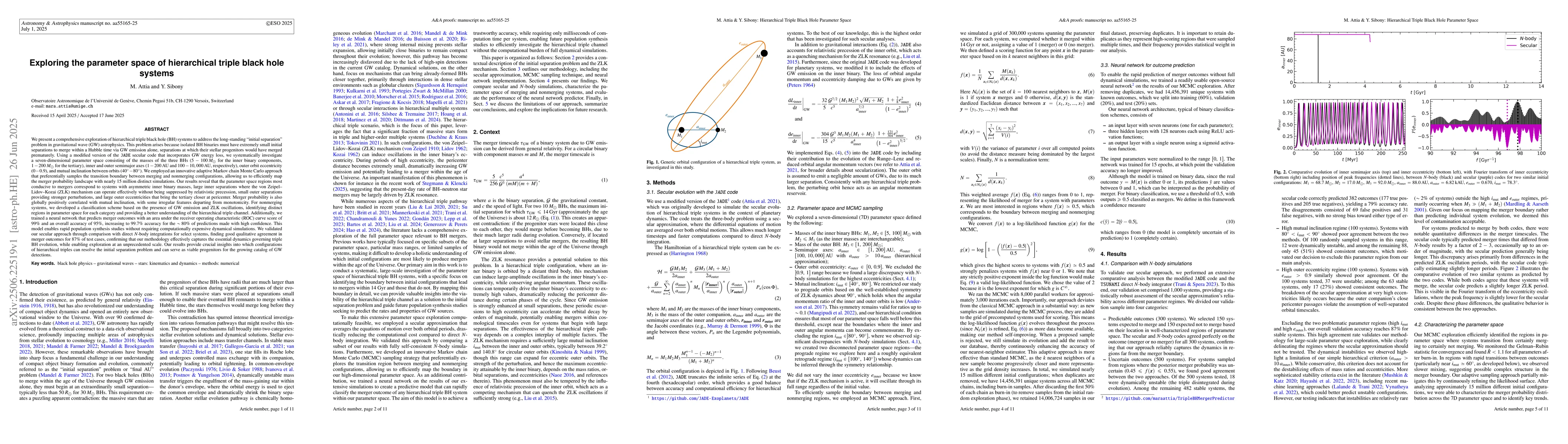 Thumbnail for Exploring the parameter space of hierarchical triple black hole systems