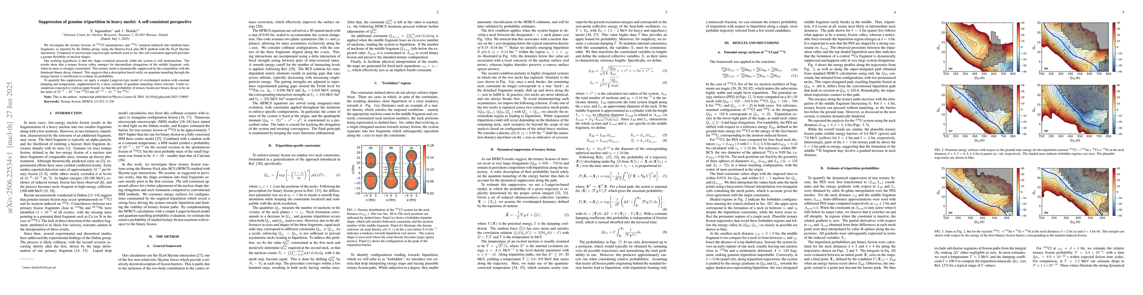 Thumbnail for Suppression of genuine tripartition in heavy nuclei: A self-consistent
  perspective