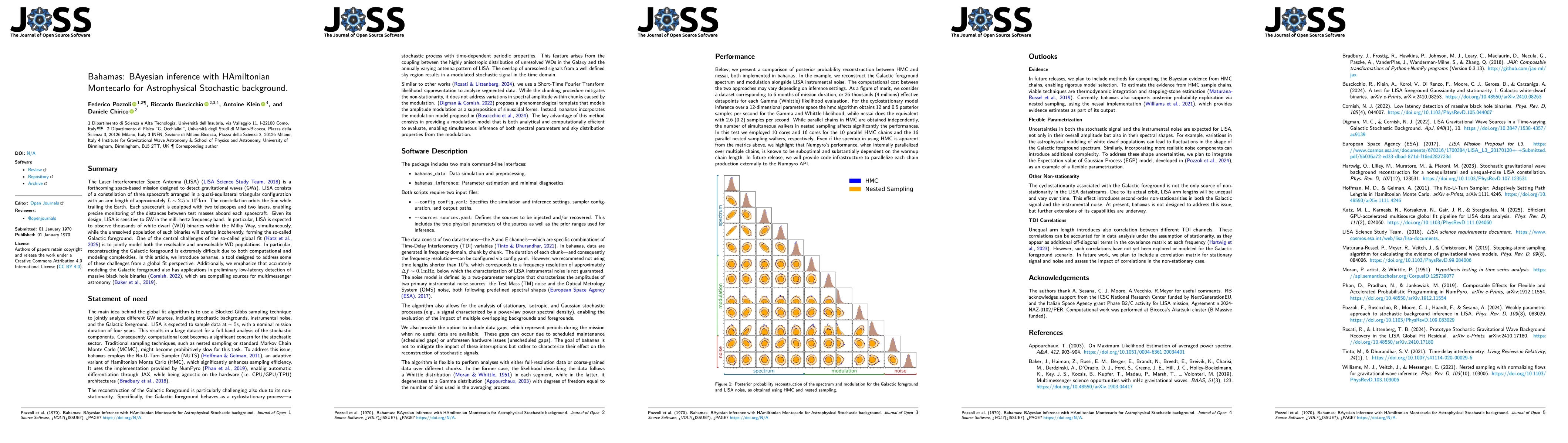 Thumbnail for Bahamas: BAyesian inference with HAmiltonian Montecarlo for
  Astrophysical Stochastic background