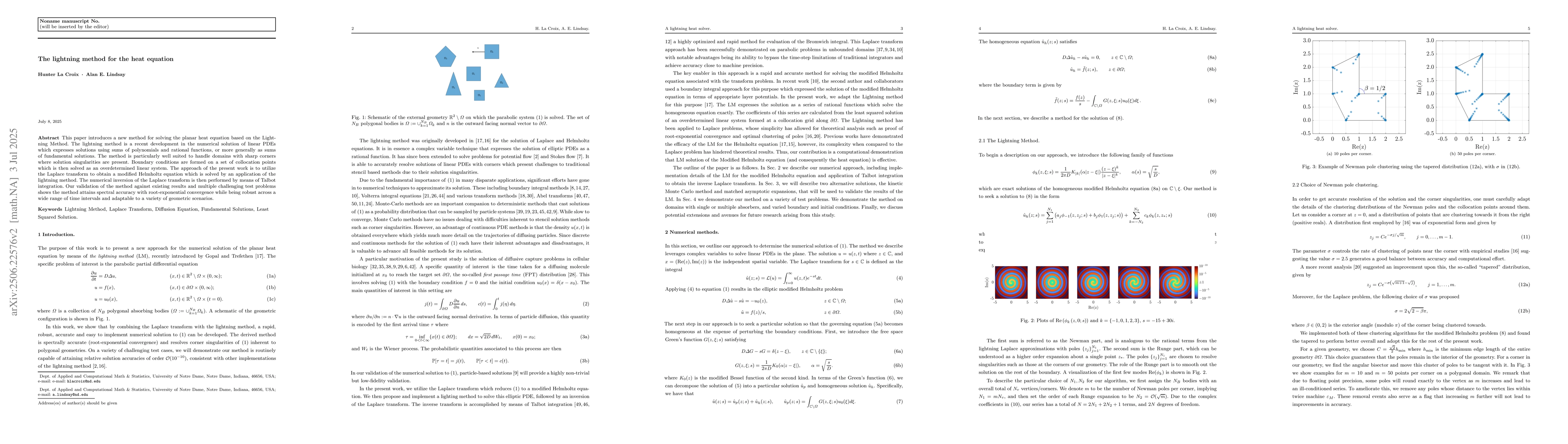 Thumbnail for The lightning method for the heat equation