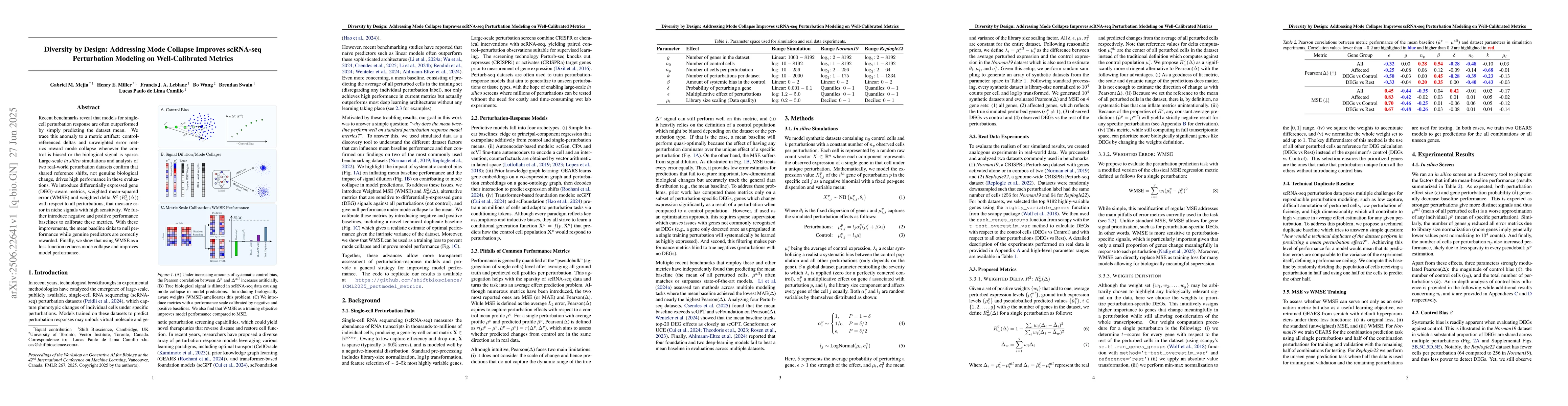 Thumbnail for Diversity by Design: Addressing Mode Collapse Improves scRNA-seq
  Perturbation Modeling on Well-Calibrated Metrics