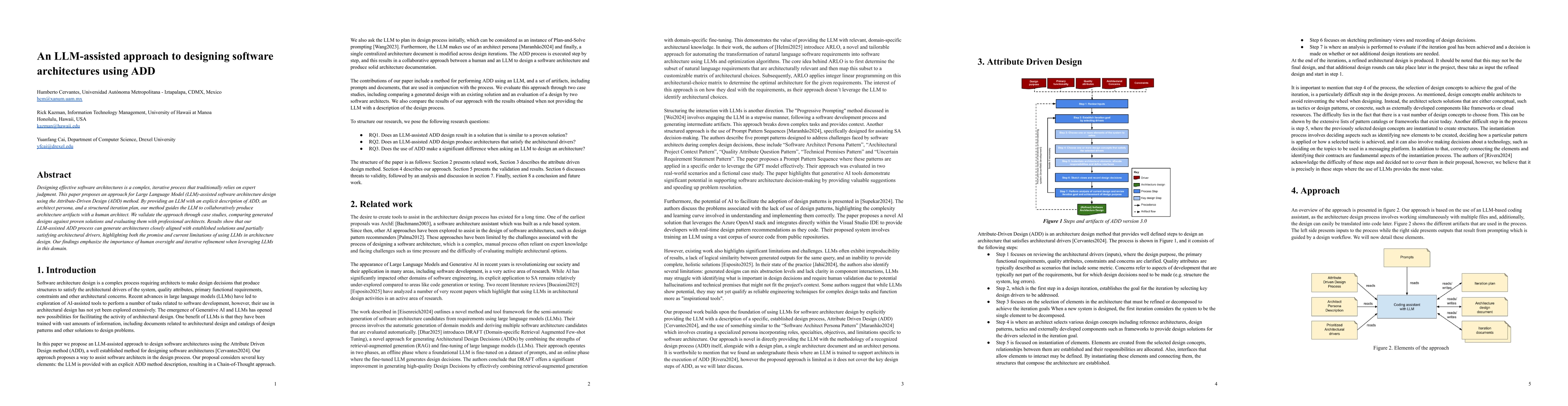 Thumbnail for An LLM-assisted approach to designing software architectures using ADD