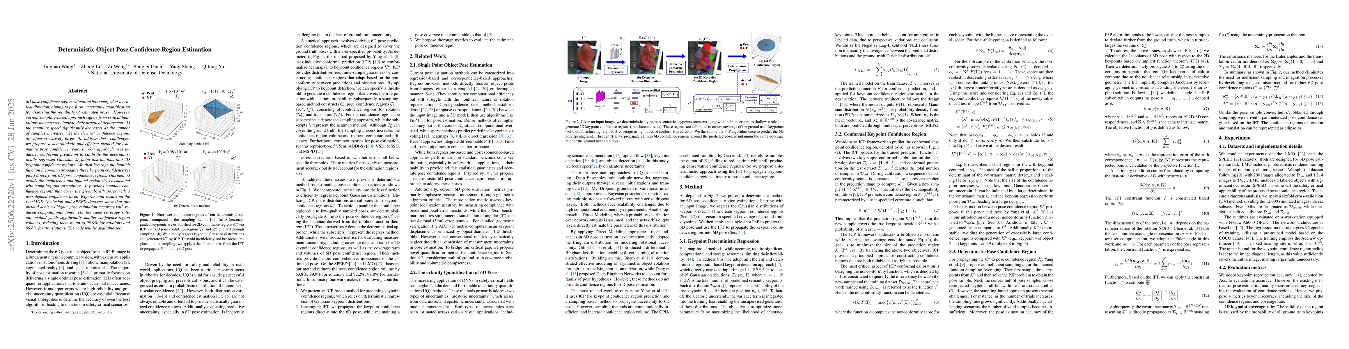 Thumbnail for Deterministic Object Pose Confidence Region Estimation