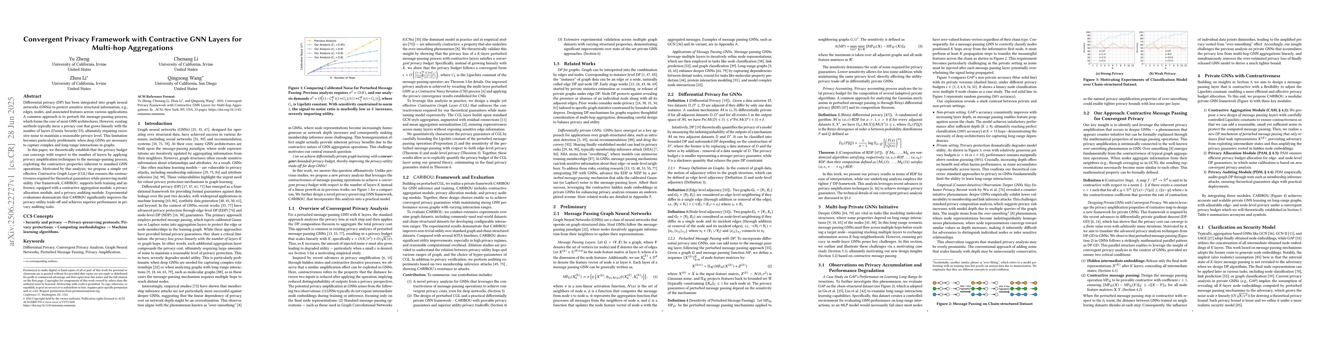 Thumbnail for Convergent Privacy Framework with Contractive GNN Layers for Multi-hop
  Aggregations