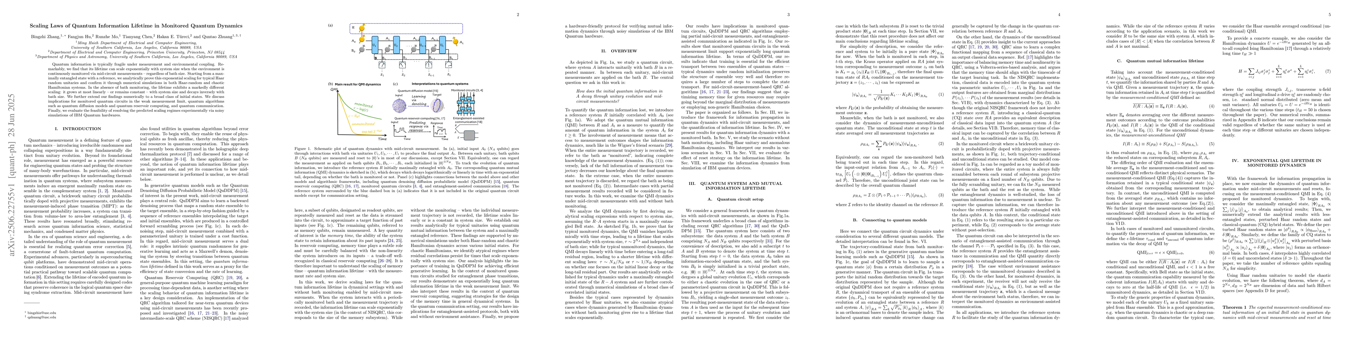 Thumbnail for Scaling Laws of Quantum Information Lifetime in Monitored Quantum
  Dynamics