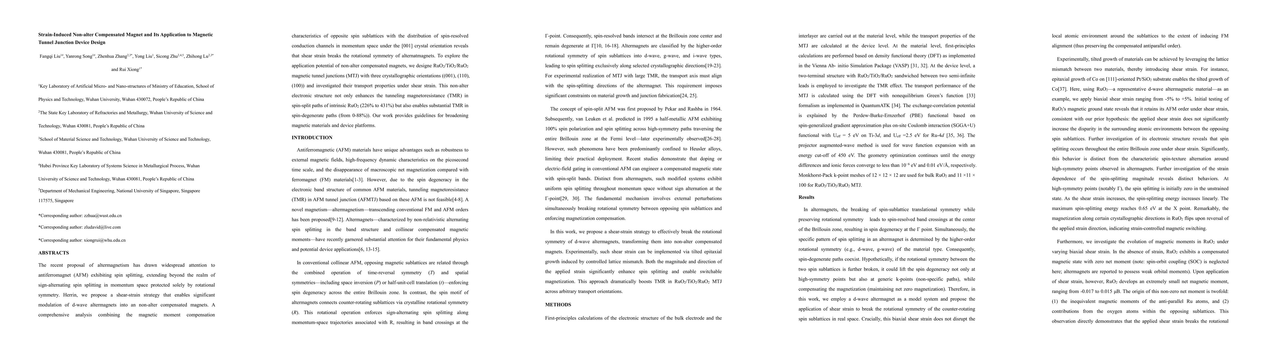 Thumbnail for Strain-Induced Non-alter Compensated Magnet and Its Application to
  Magnetic Tunnel Junction Device Design