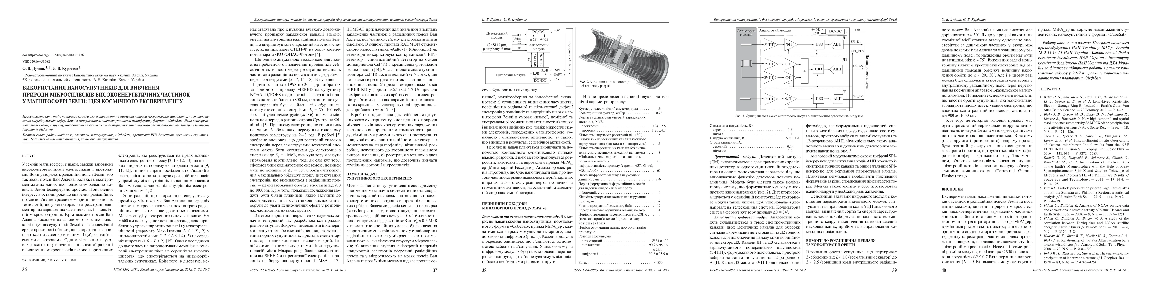 Thumbnail for Nanosatellites for the study of high-energy particles$'$ microbursts$'$
  nature in the Earth$'$s magnetosphere: an idea of cosmic experiment