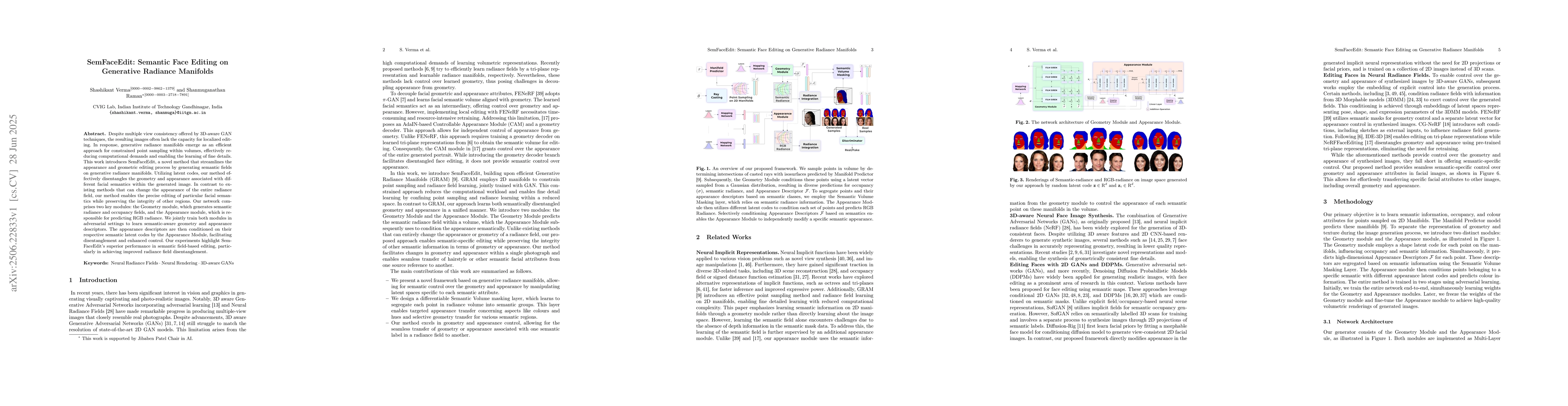 Thumbnail for SemFaceEdit: Semantic Face Editing on Generative Radiance Manifolds