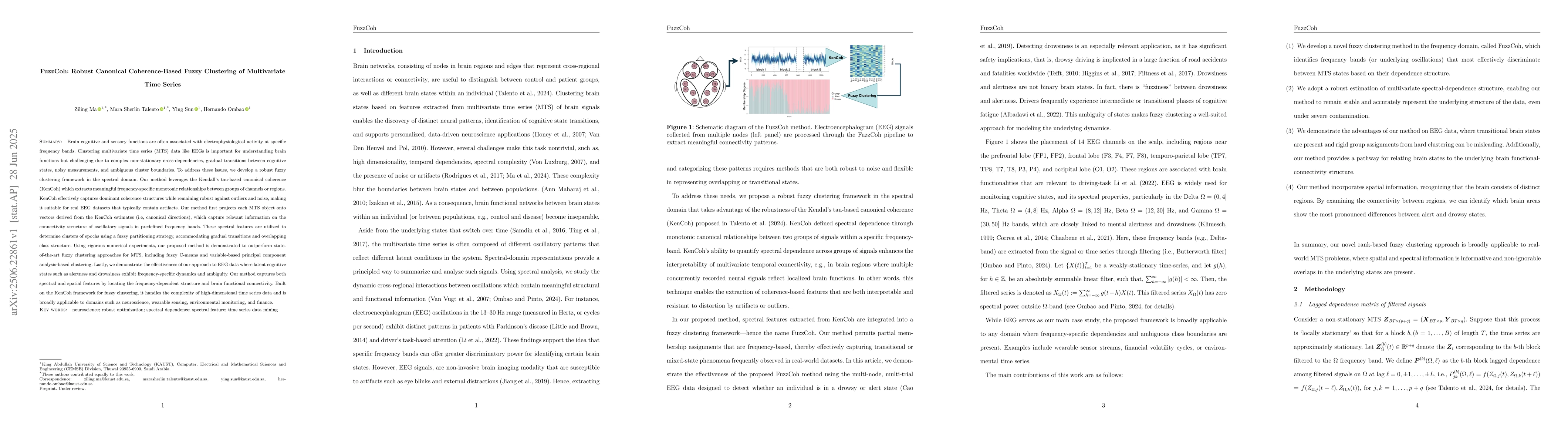 Thumbnail for FuzzCoh: Robust Canonical Coherence-Based Fuzzy Clustering of
  Multivariate Time Series