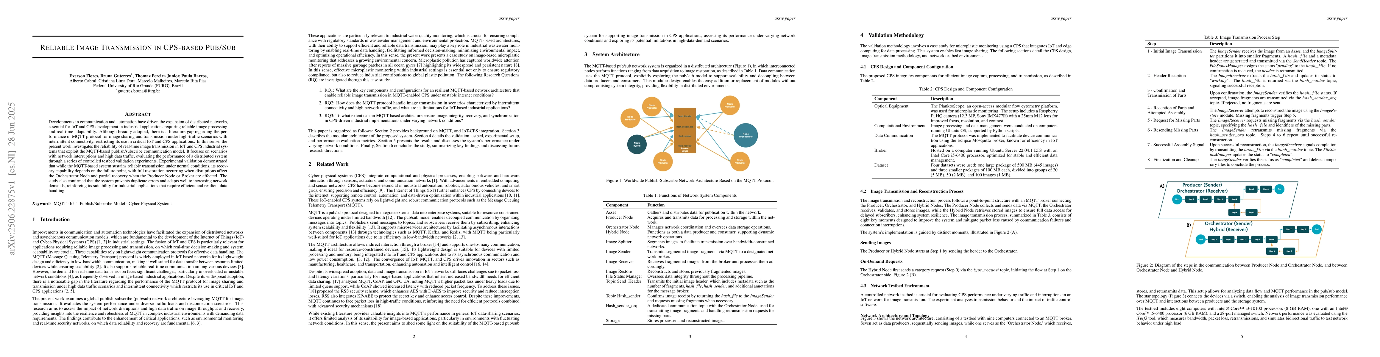 Thumbnail for Reliable Image Transmission in CPS-based Pub/Sub