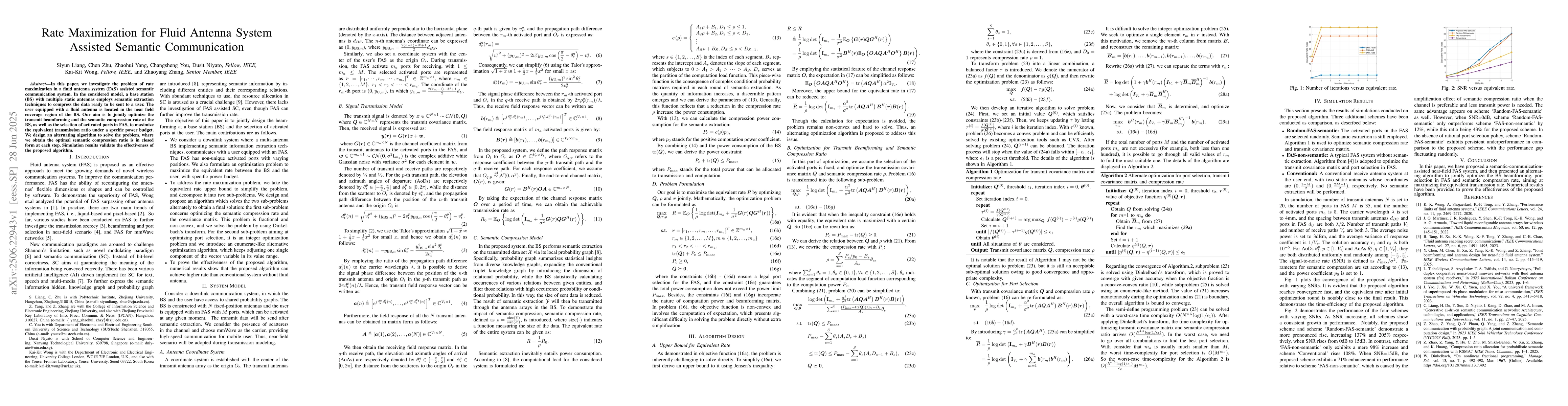 Thumbnail for Rate Maximization for Fluid Antenna System Assisted Semantic
  Communication