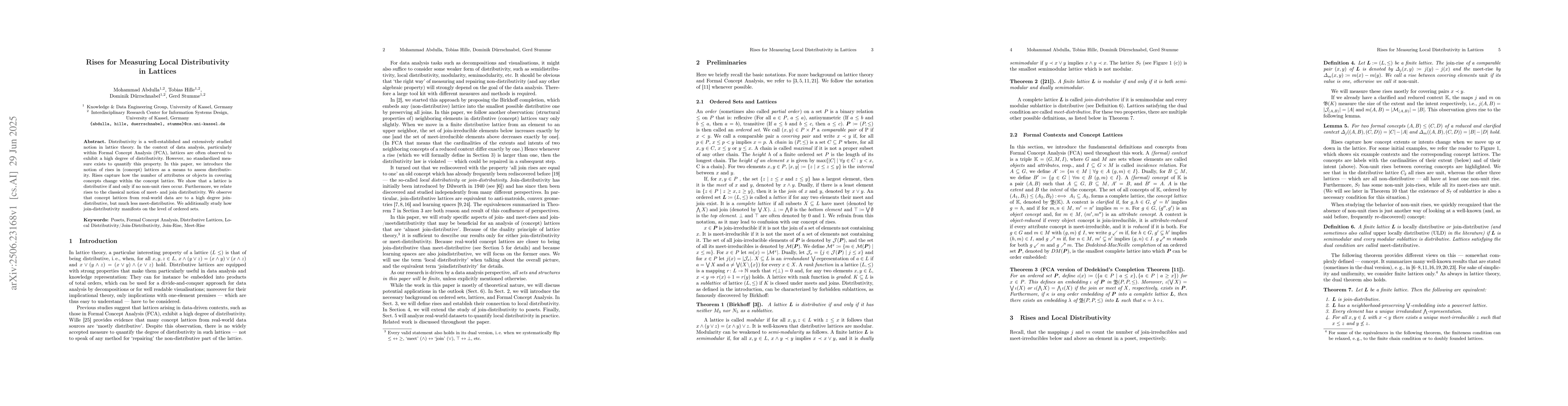 Thumbnail for Rises for Measuring Local Distributivity in Lattices