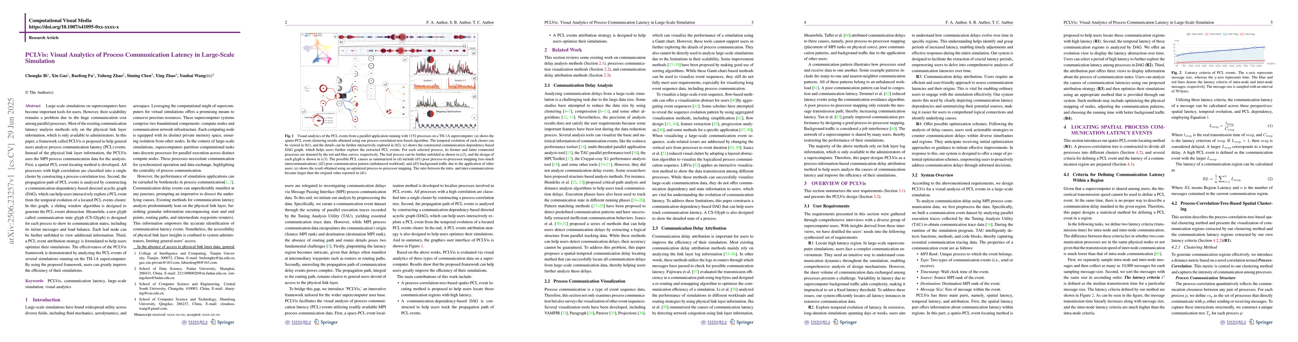 Thumbnail for PCLVis: Visual Analytics of Process Communication Latency in Large-Scale
  Simulation