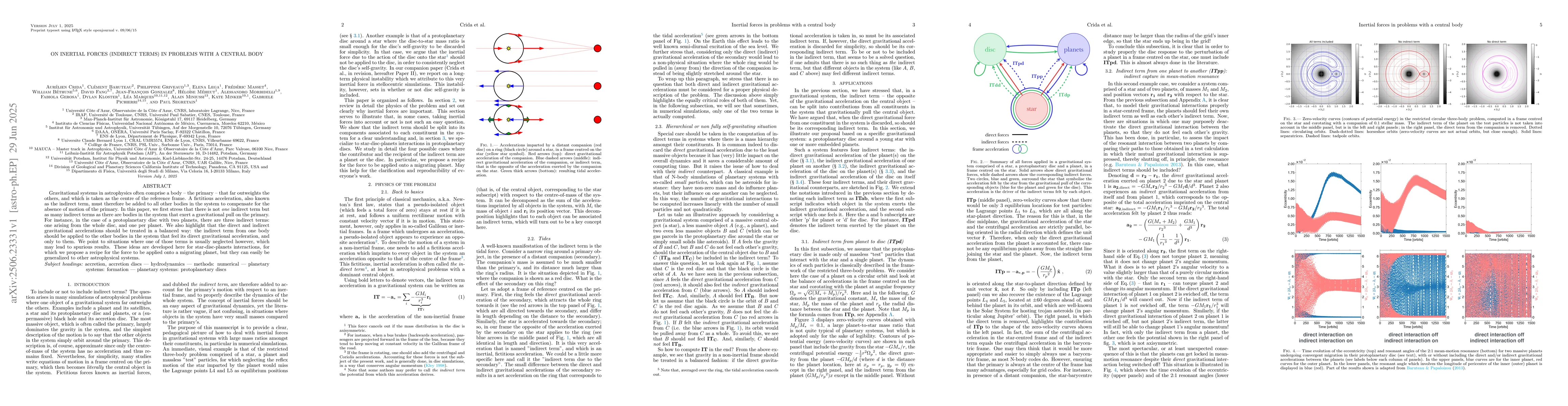 Thumbnail for On inertial forces (indirect terms) in problems with a central body