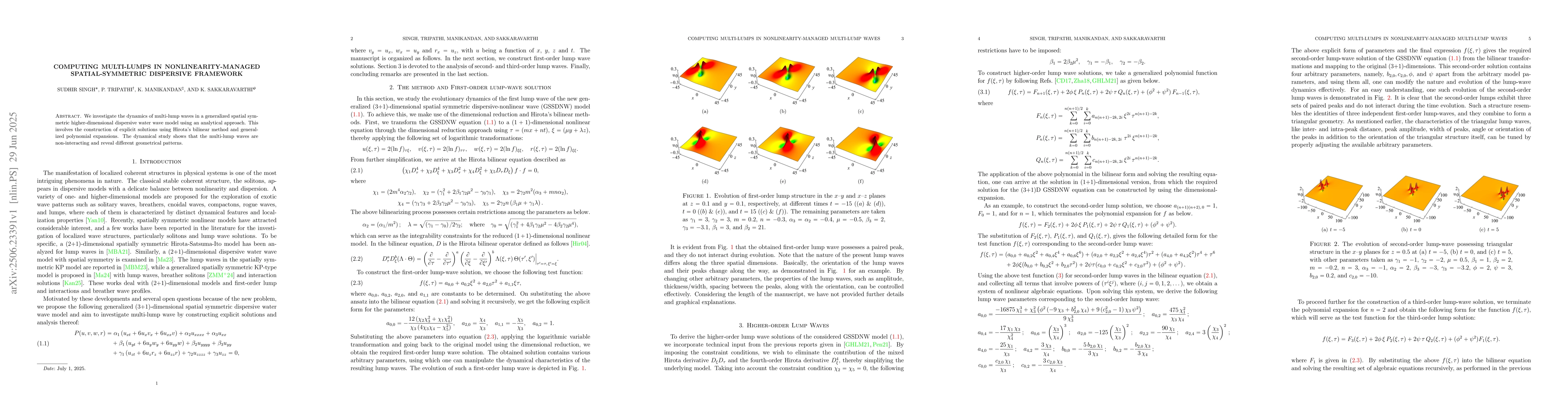 Thumbnail for Computing Multi-Lumps in Nonlinearity-Managed Spatial-Symmetric
  Dispersive Framework