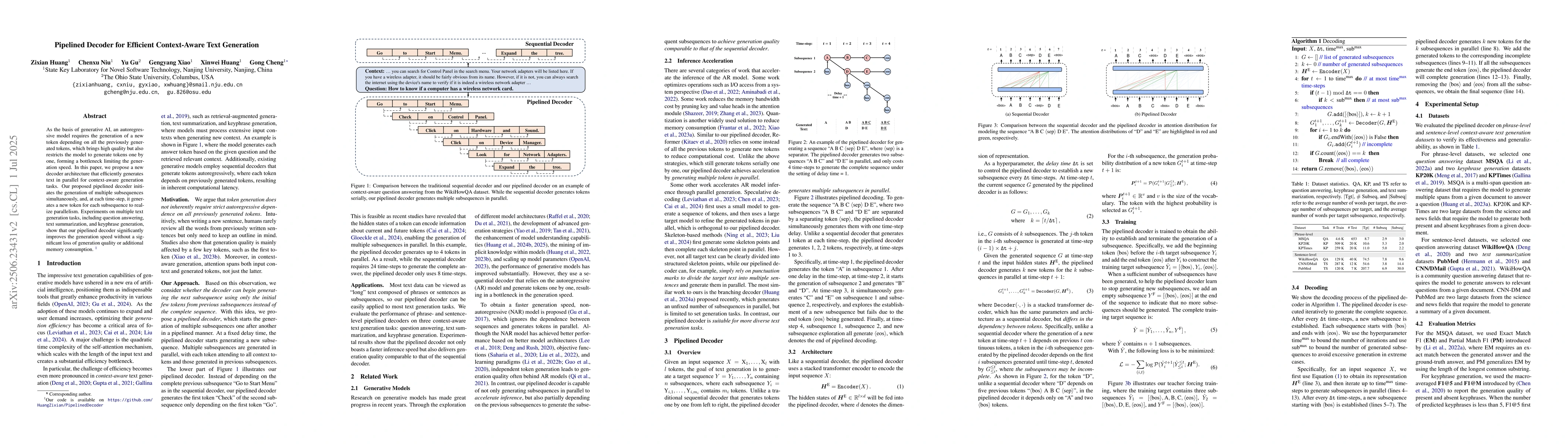 Thumbnail for Pipelined Decoder for Efficient Context-Aware Text Generation