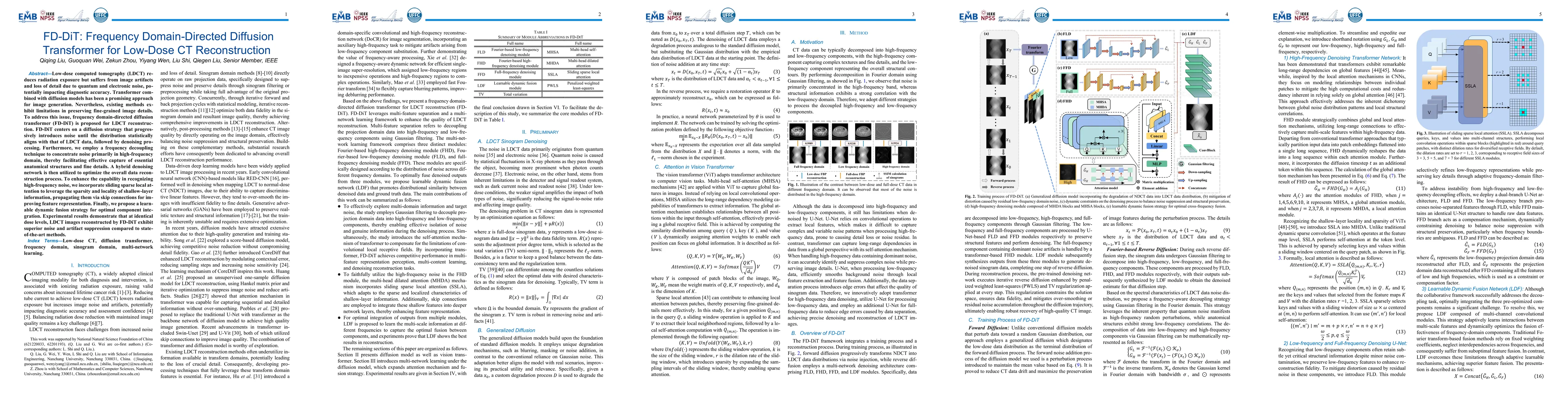 Thumbnail for FD-DiT: Frequency Domain-Directed Diffusion Transformer for Low-Dose CT
  Reconstruction