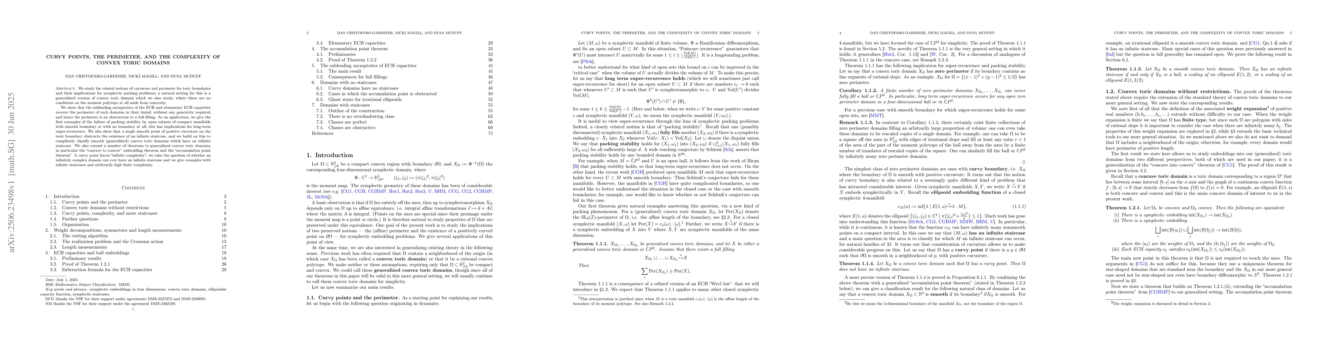 Thumbnail for Curvy points, the perimeter, and the complexity of convex toric domains