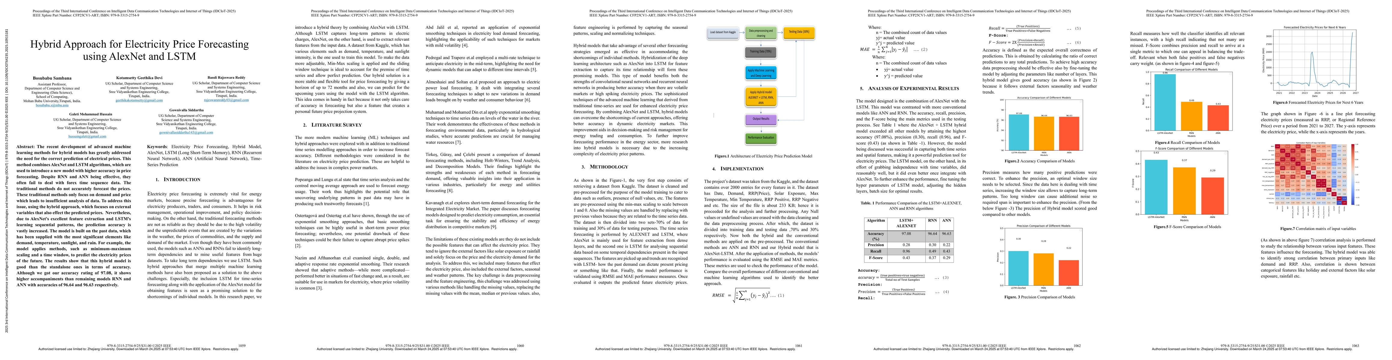 Thumbnail for Hybrid Approach for Electricity Price Forecasting using AlexNet and LSTM
