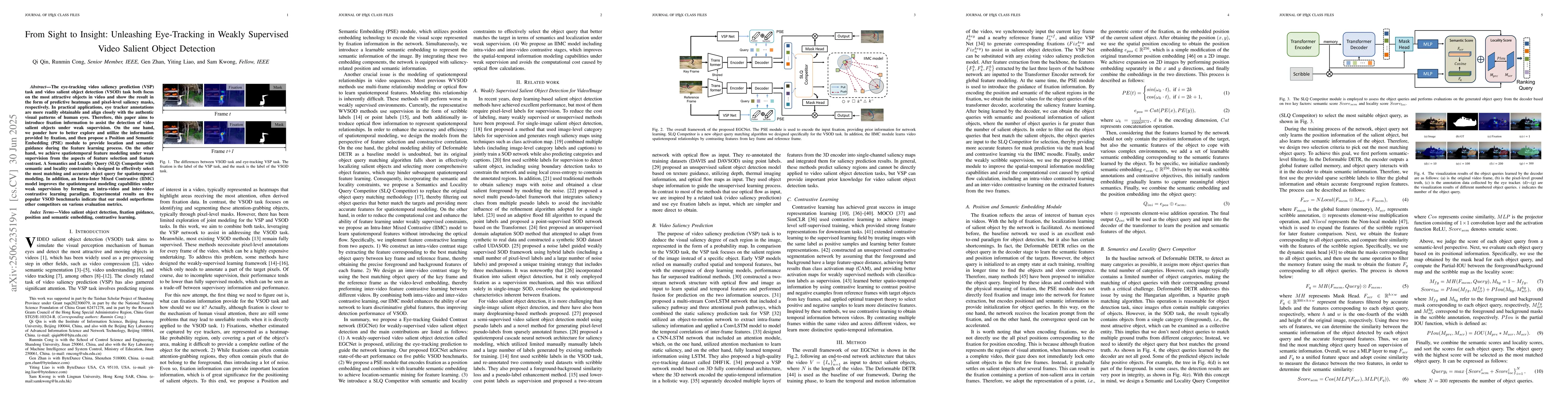 Thumbnail for From Sight to Insight: Unleashing Eye-Tracking in Weakly Supervised
  Video Salient Object Detection