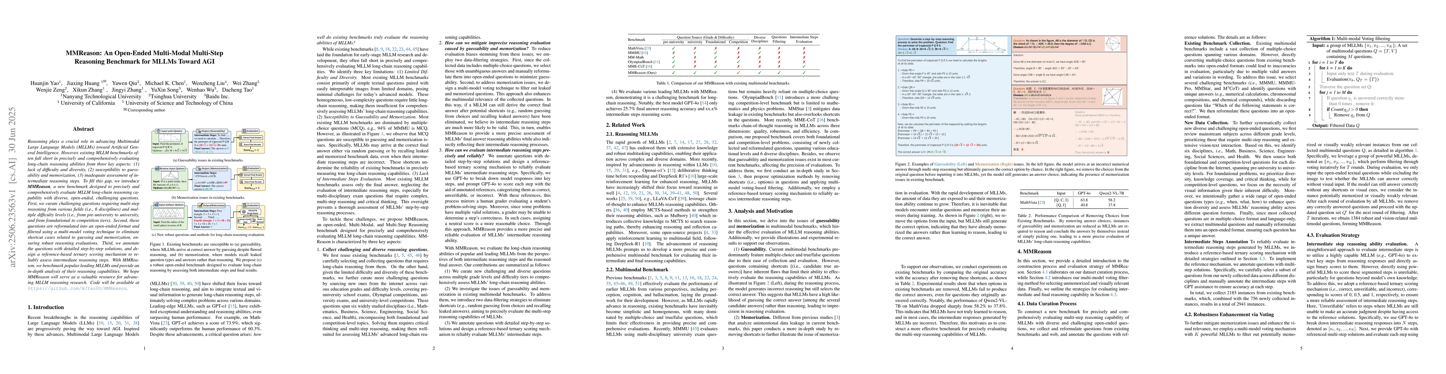 Thumbnail for MMReason: An Open-Ended Multi-Modal Multi-Step Reasoning Benchmark for
  MLLMs Toward AGI