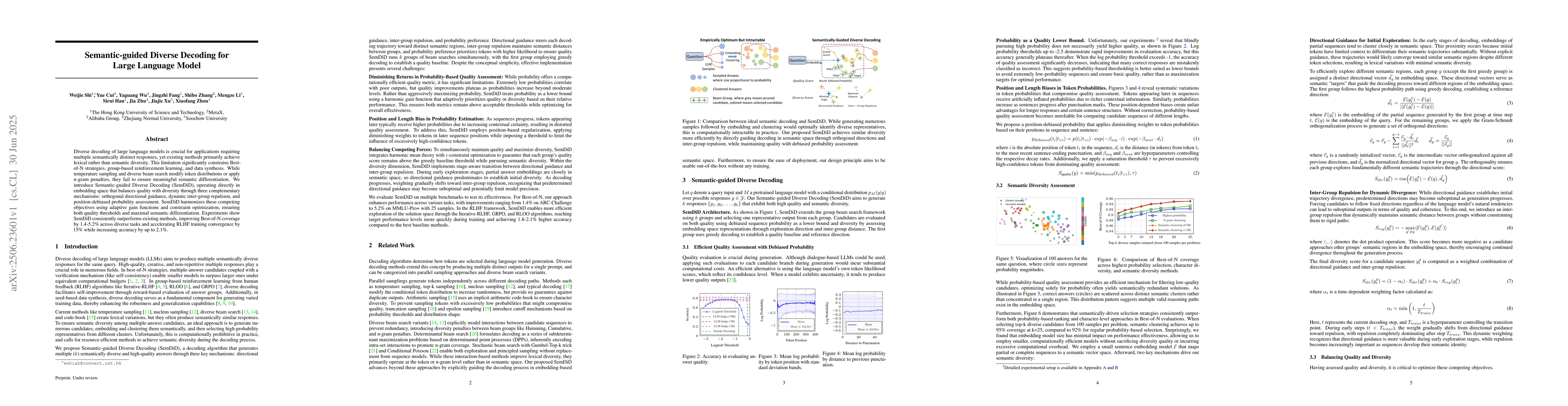 Thumbnail for Semantic-guided Diverse Decoding for Large Language Model