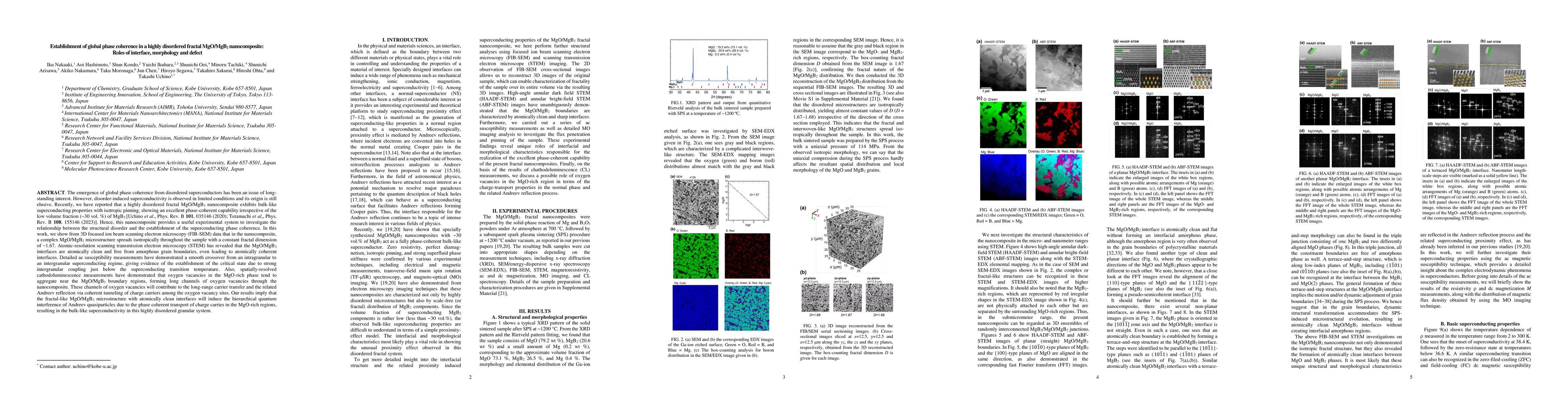 Thumbnail for Establishment of global phase coherence in a highly disordered fractal
  MgO/MgB2 nanocomposite: Roles of interface, morphology and defect
