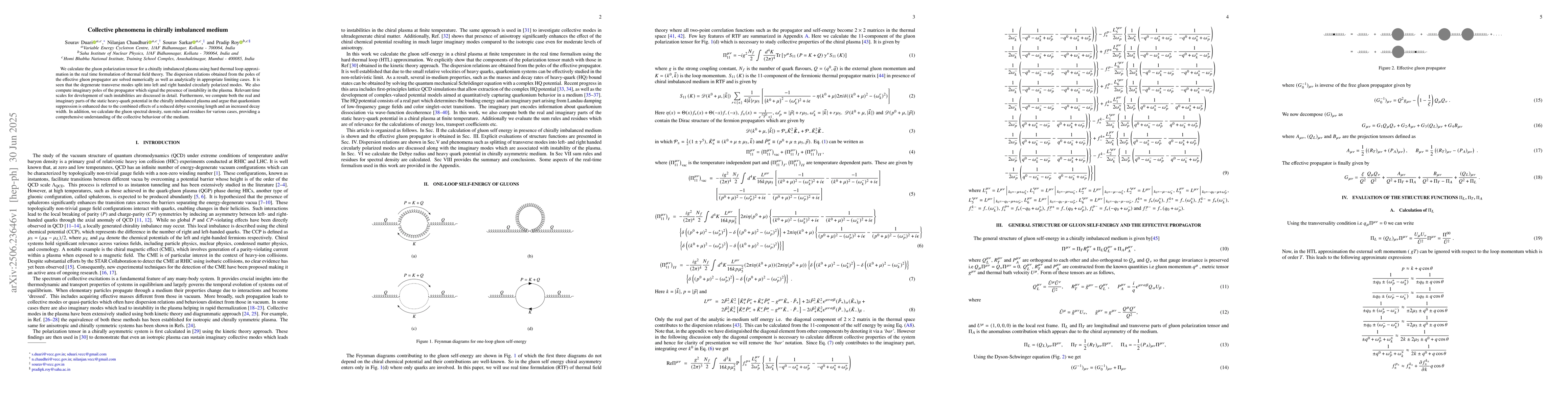 Thumbnail for Collective phenomena in chirally imbalanced medium