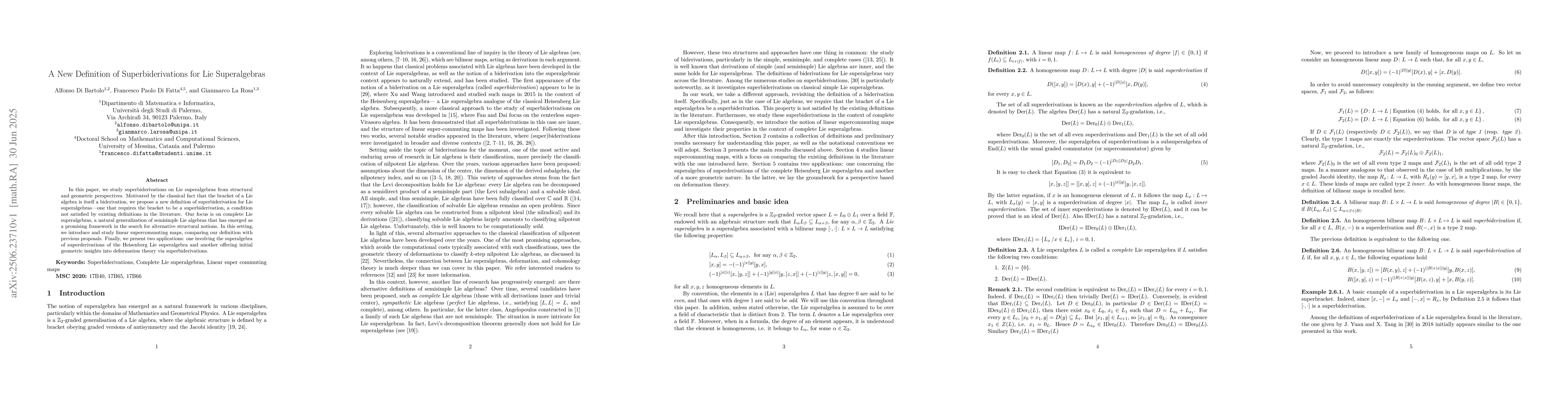 Thumbnail for A New Definition of Superbiderivations for Lie Superalgebras