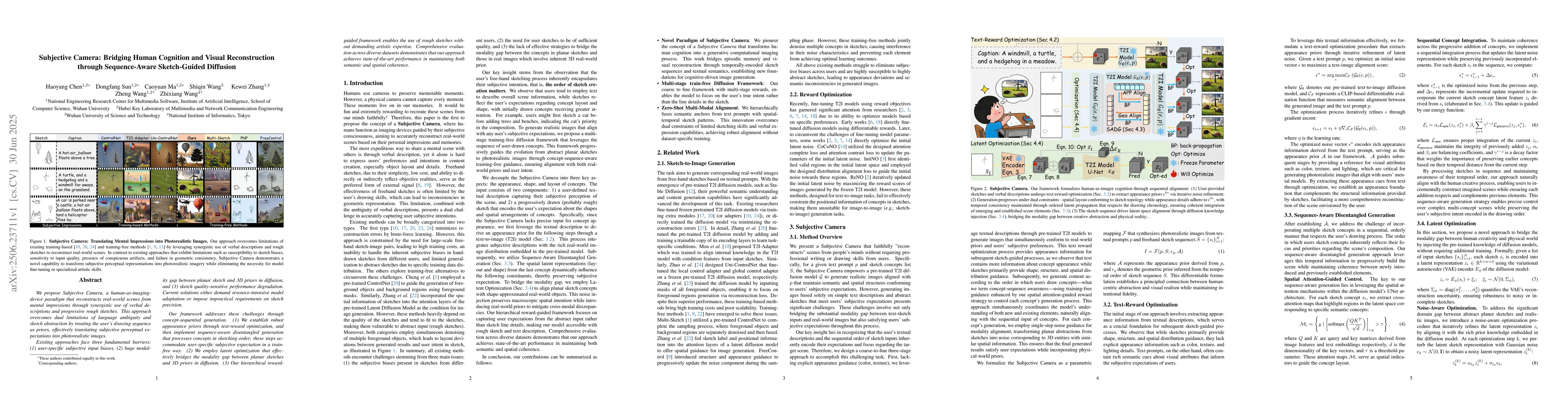 Thumbnail for Subjective Camera: Bridging Human Cognition and Visual Reconstruction
  through Sequence-Aware Sketch-Guided Diffusion