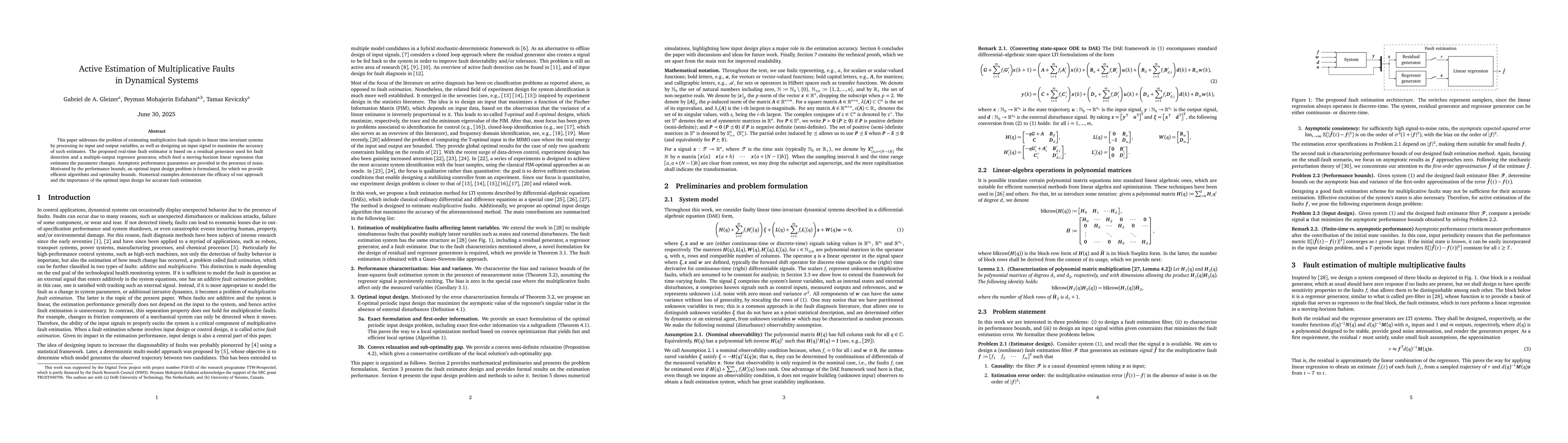 Thumbnail for Active Estimation of Multiplicative Faults in Dynamical Systems
