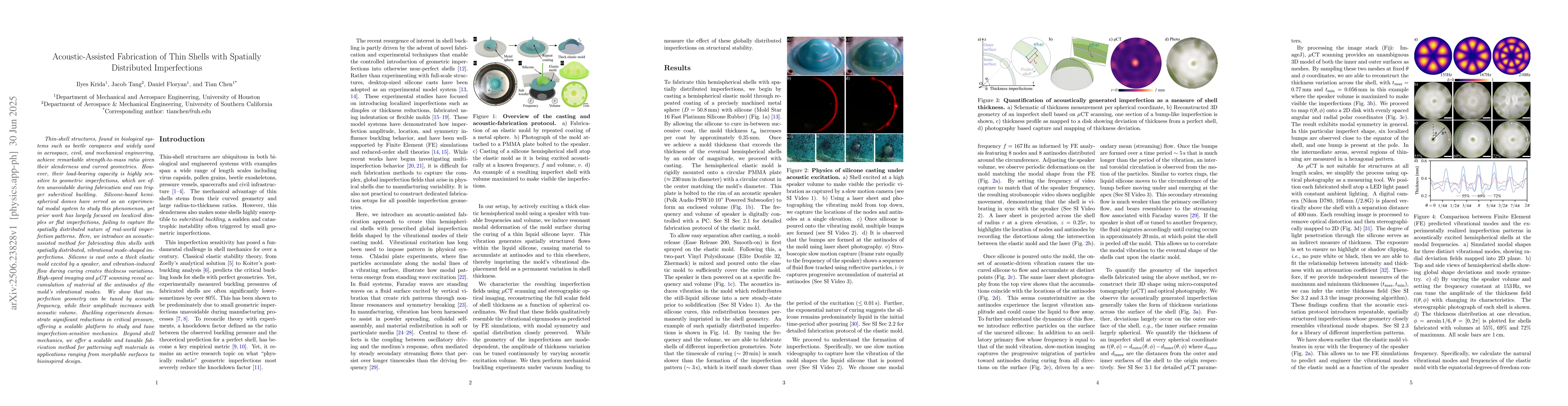 Thumbnail for Acoustic-Assisted Fabrication of Thin Shells with Spatially Distributed
  Imperfections