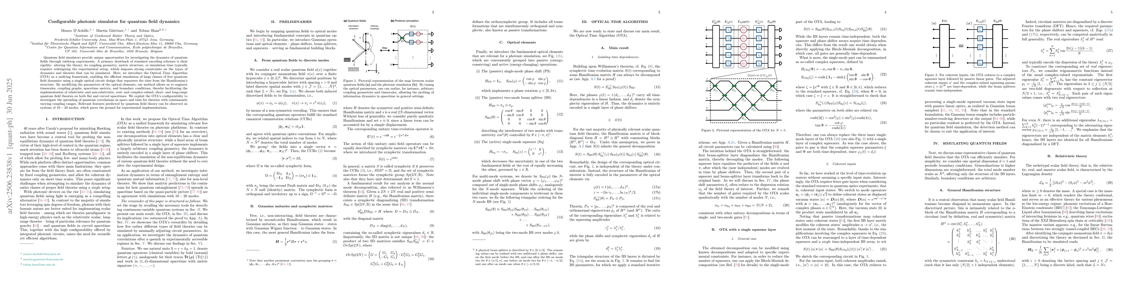 Thumbnail for Configurable photonic simulator for quantum field dynamics