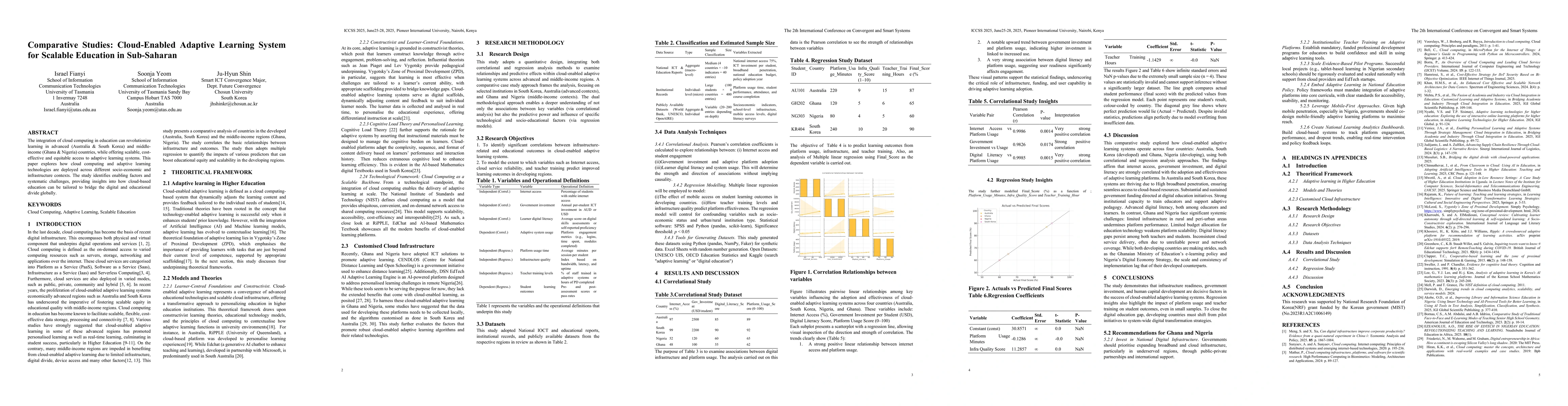 Thumbnail for Comparative Studies: Cloud-Enabled Adaptive Learning System for Scalable
  Education in Sub-Saharan