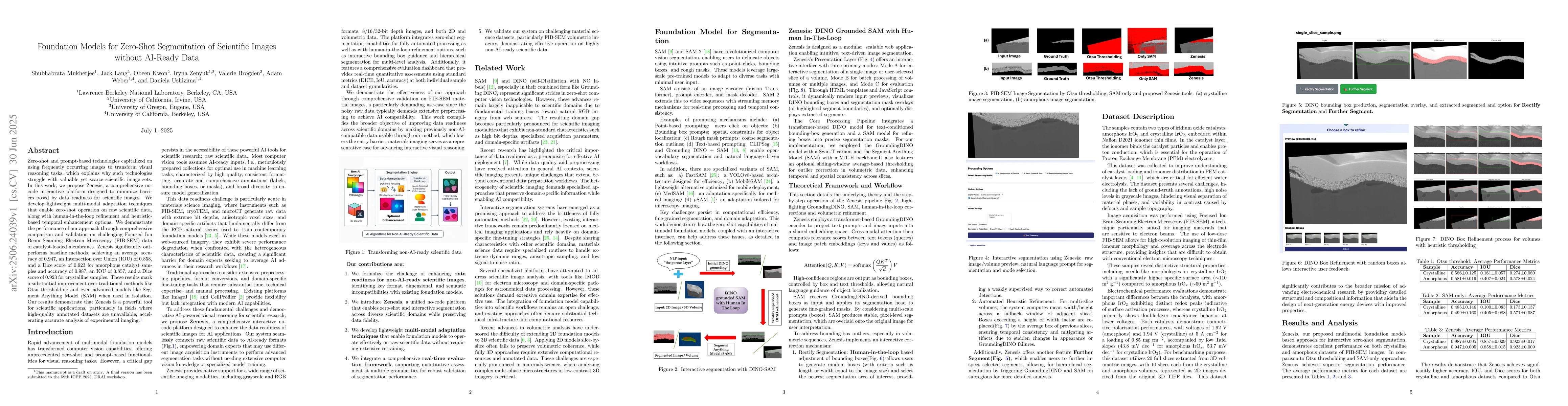 Thumbnail for Foundation Models for Zero-Shot Segmentation of Scientific Images
  without AI-Ready Data