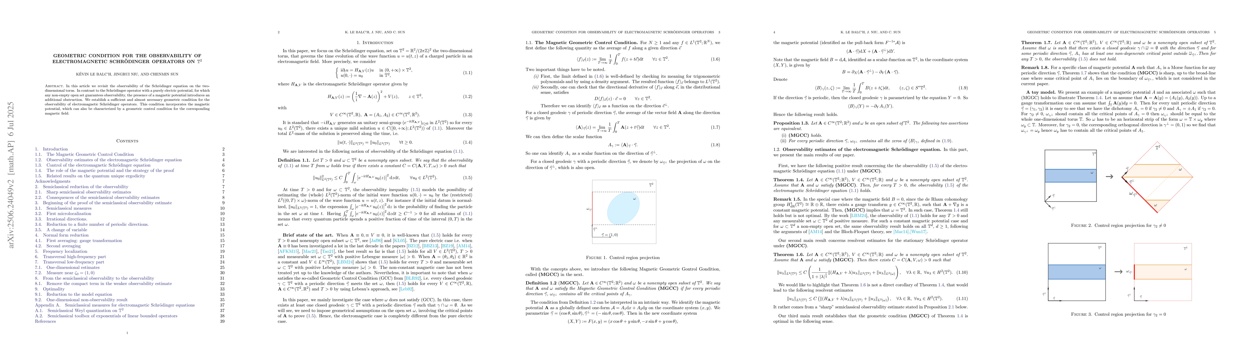 Thumbnail for Geometric condition for the observability of electromagnetic
  Schrödinger operators on $\mathbb{T}^2$