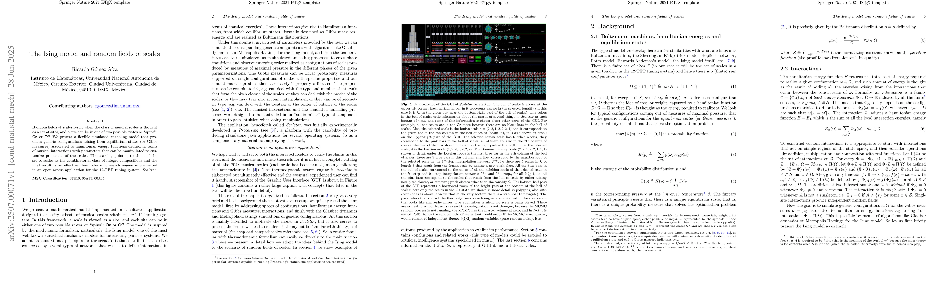 Thumbnail for The Ising model and random fields of scales
