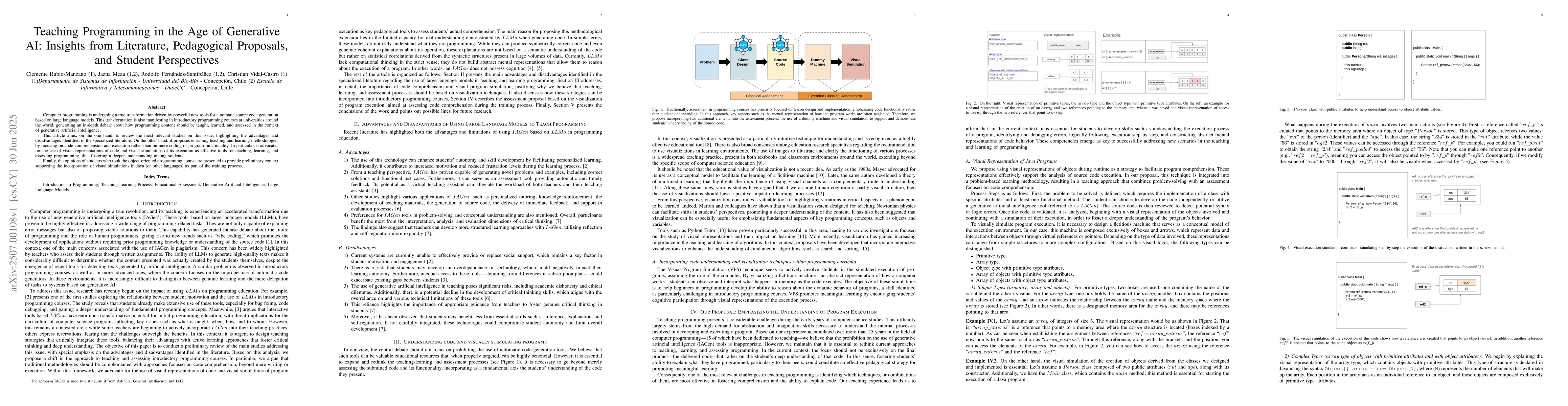 Thumbnail for Teaching Programming in the Age of Generative AI: Insights from
  Literature, Pedagogical Proposals, and Student Perspectives